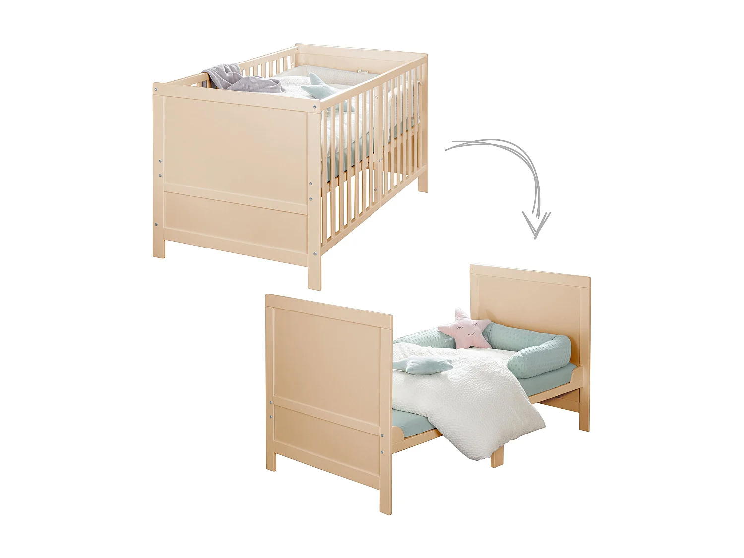 roba Lit bébé EASY SLEEP 70 x 140 cm I