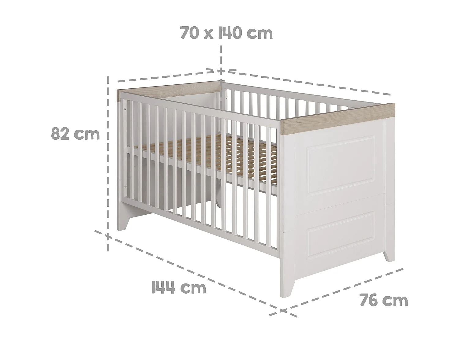 roba Ensemble de meubles pour chambre bébé Julia 2 pièces