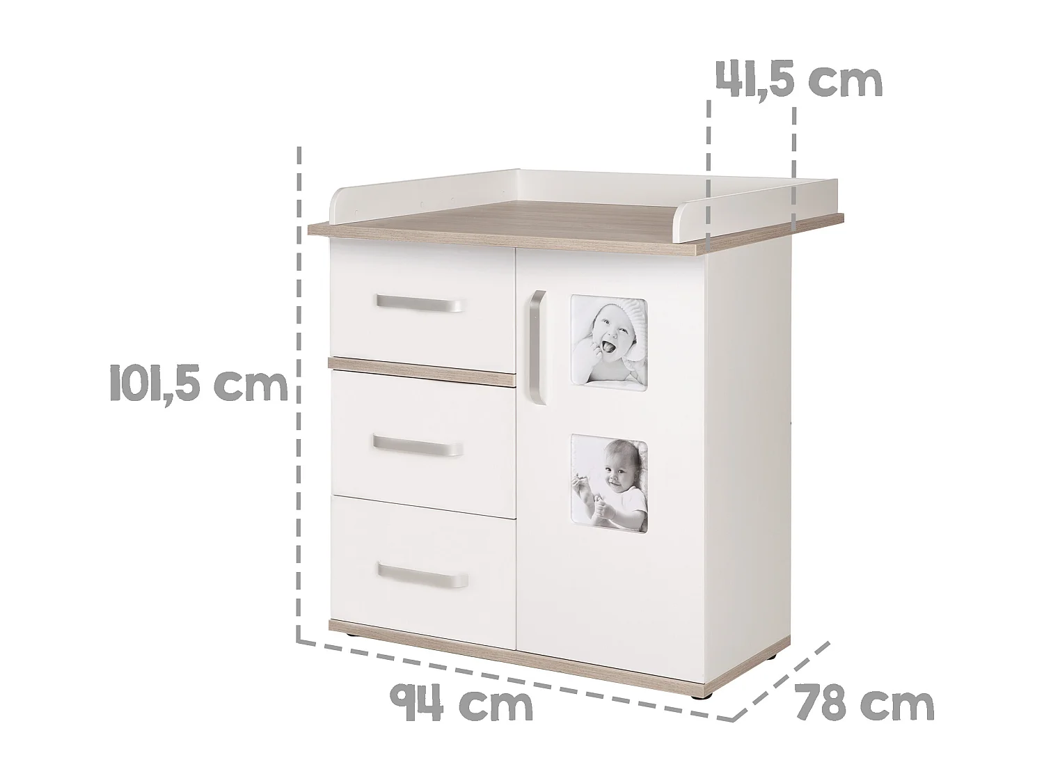 roba ensemble de meubles pour chambre de bébé « Moritz » 2 pièces large