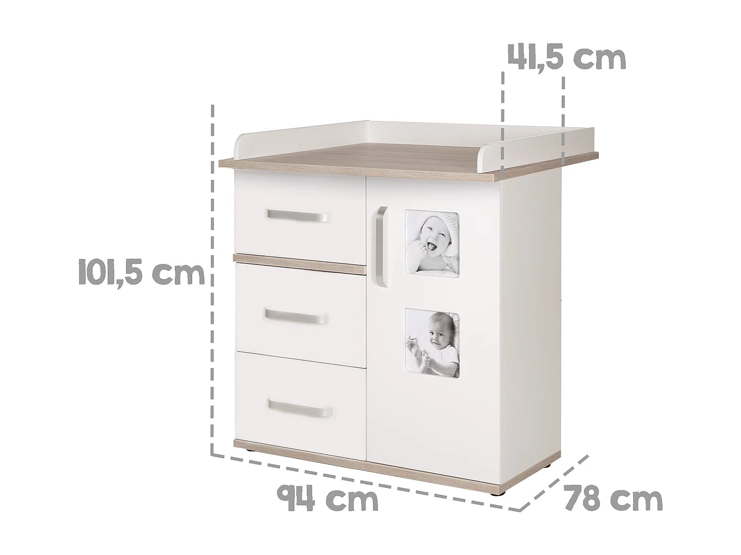 roba ensemble de meubles pour chambre de bébé « Moritz » 2 pièces large