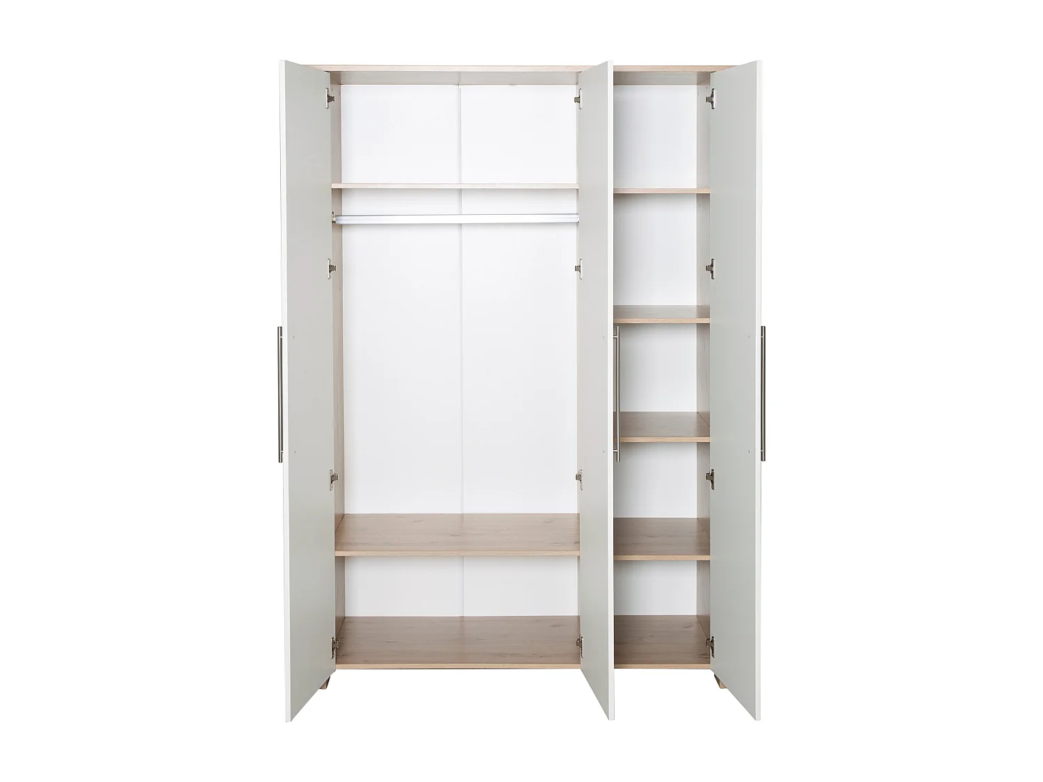 roba Chambre Bébé Malo - Lit Bébé/Enfant 70x140, Armoire & Commode À Langer - Blanc / Décor Chêne