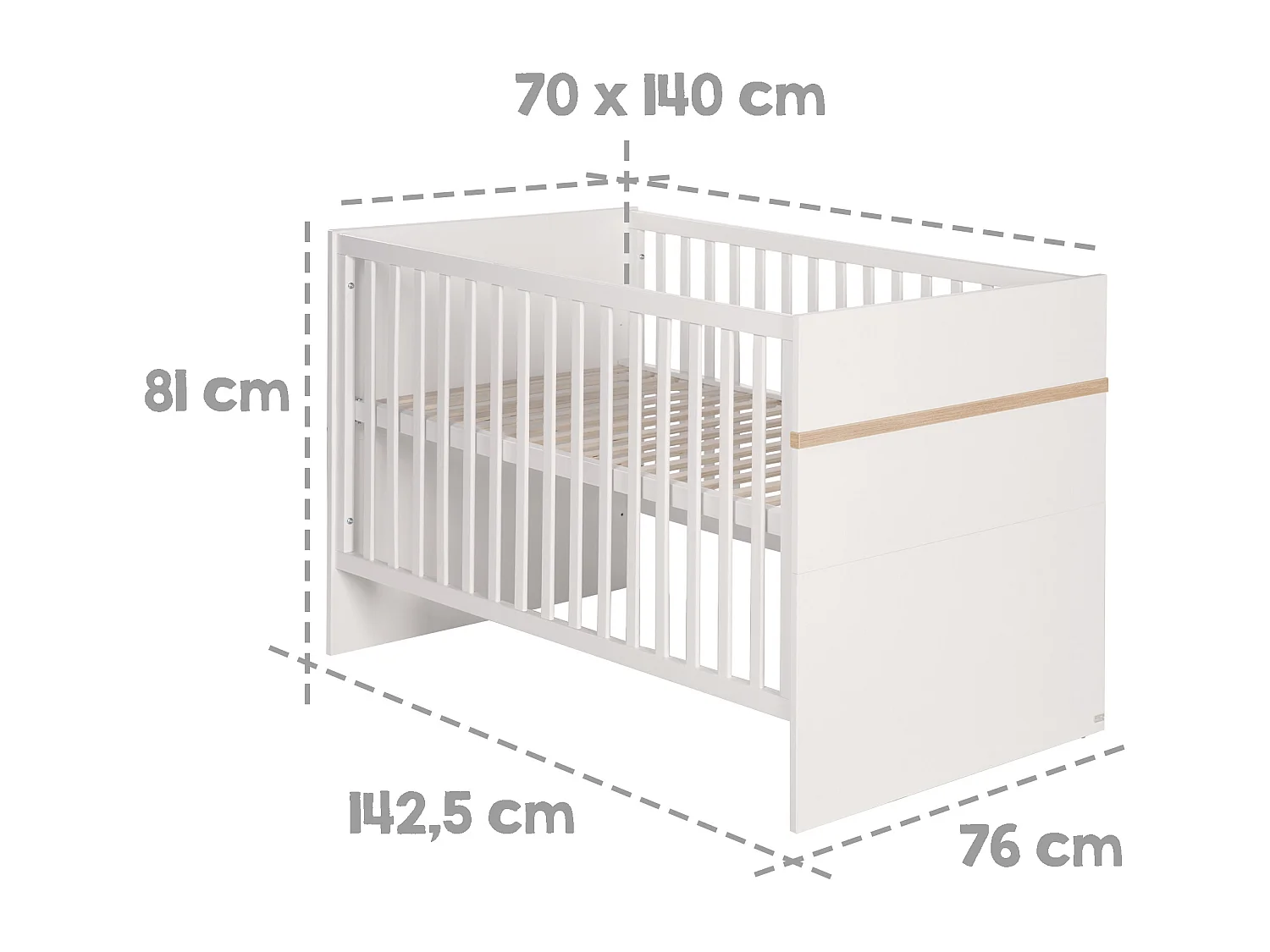 roba Lit évolutif pour enfant 70 x 140 cm Pia