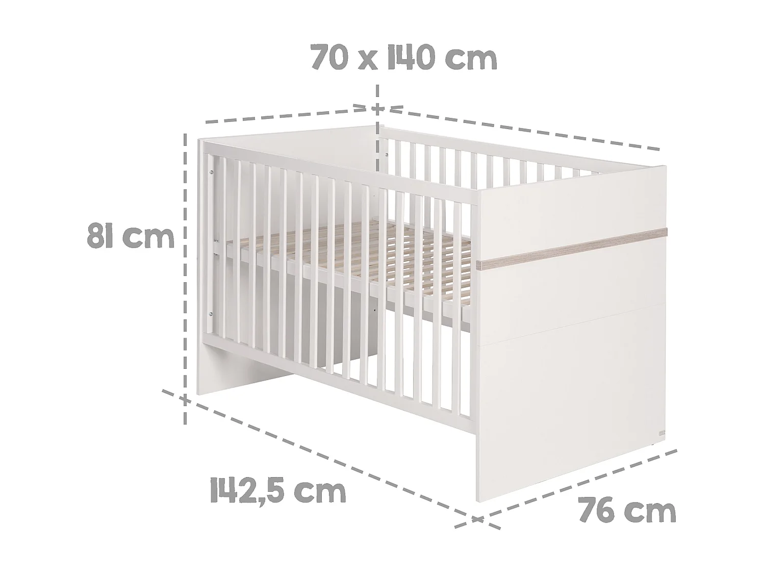 roba Lit évolutif pour enfant 70 x 140 cm Pia