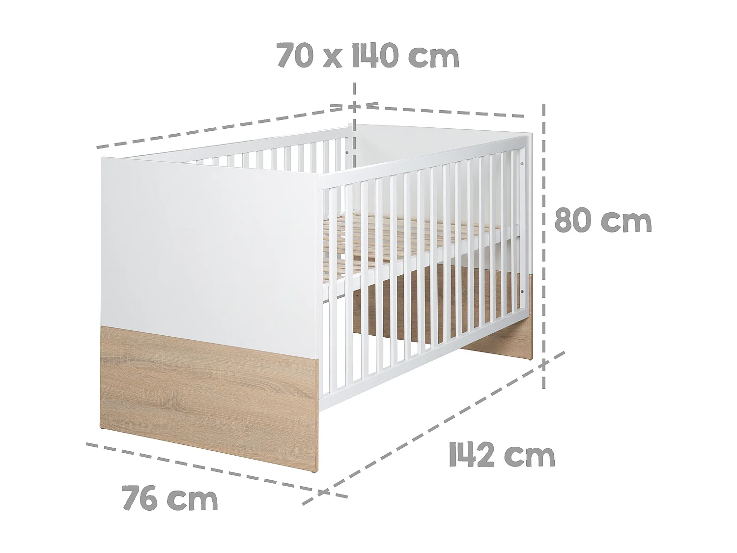 roba Ensemble de meubles pour chambre bébé Moritz 2 pièces large