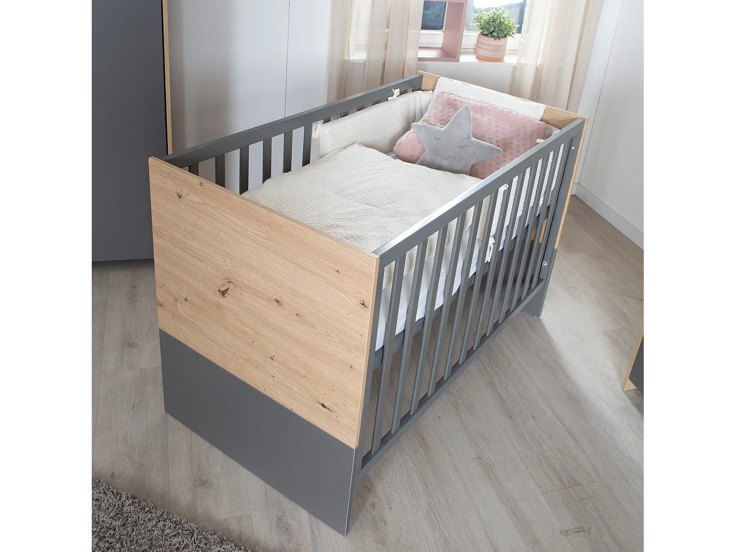 roba Lit bébé et lit cododo 60 x 120 cm Anna