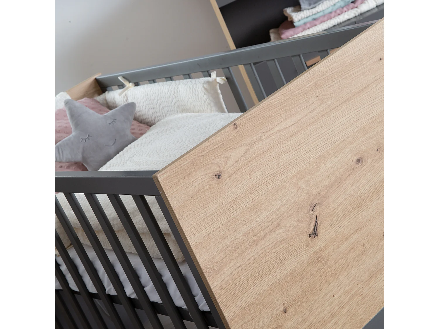 roba Lit bébé et lit cododo 60 x 120 cm Anna