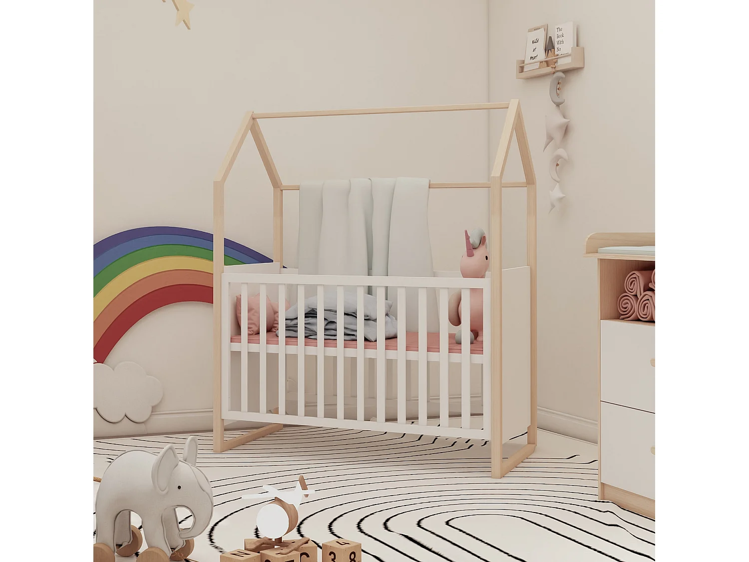 roba Ensemble de meubles pour chambre bébé Anton 2 pièces