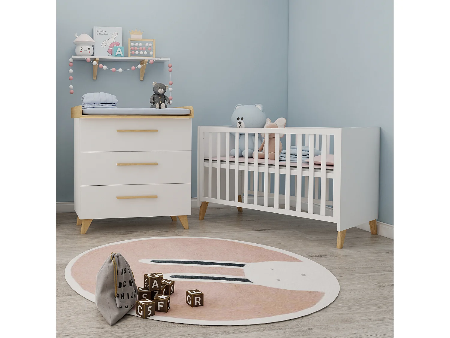 roba Ensemble de meubles pour chambre bébé Maren 2 2 pièces (II)