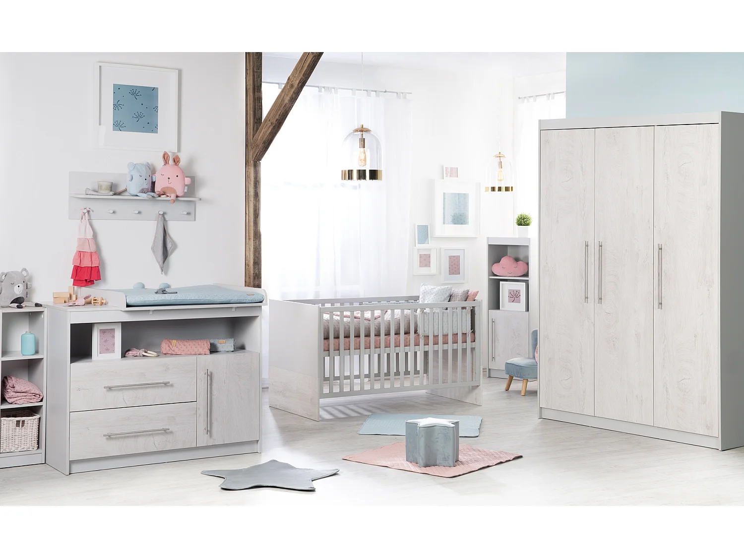 roba Ensemble de chambre bébé Lucy 3 pièces