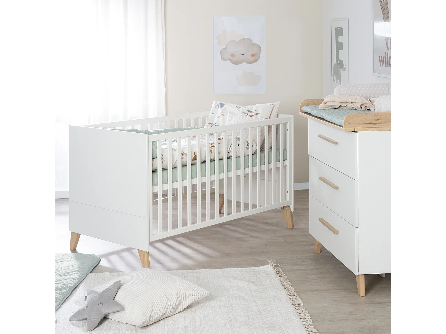 roba Ensemble de chambre bébé Felicia 3 pièces