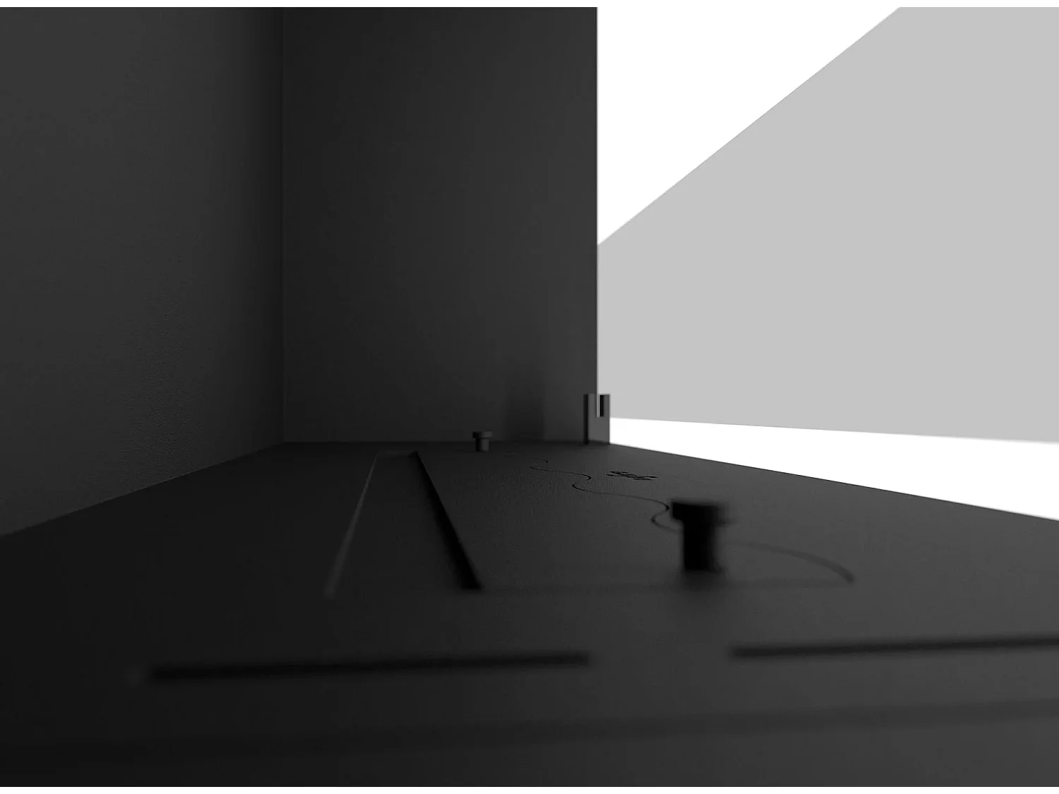 SLIM INSIDE BLACK - Cheminée encastrable au bioéthanol 80 cm
