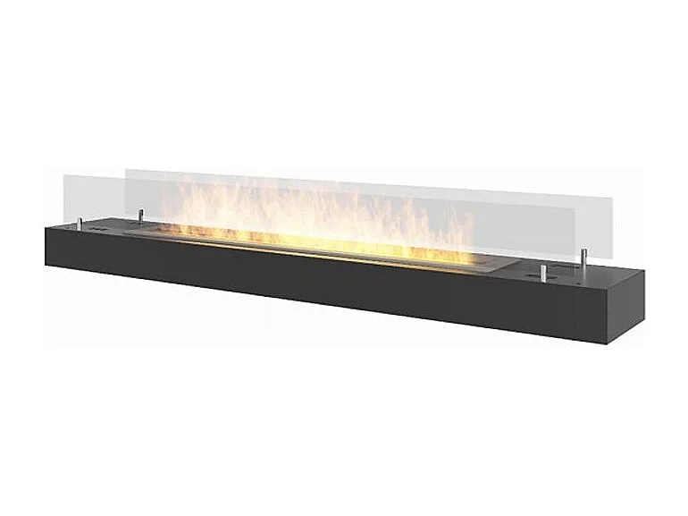 FIREBOX 120 - Insert Bioéthanol autoportant Noir - avec vitre