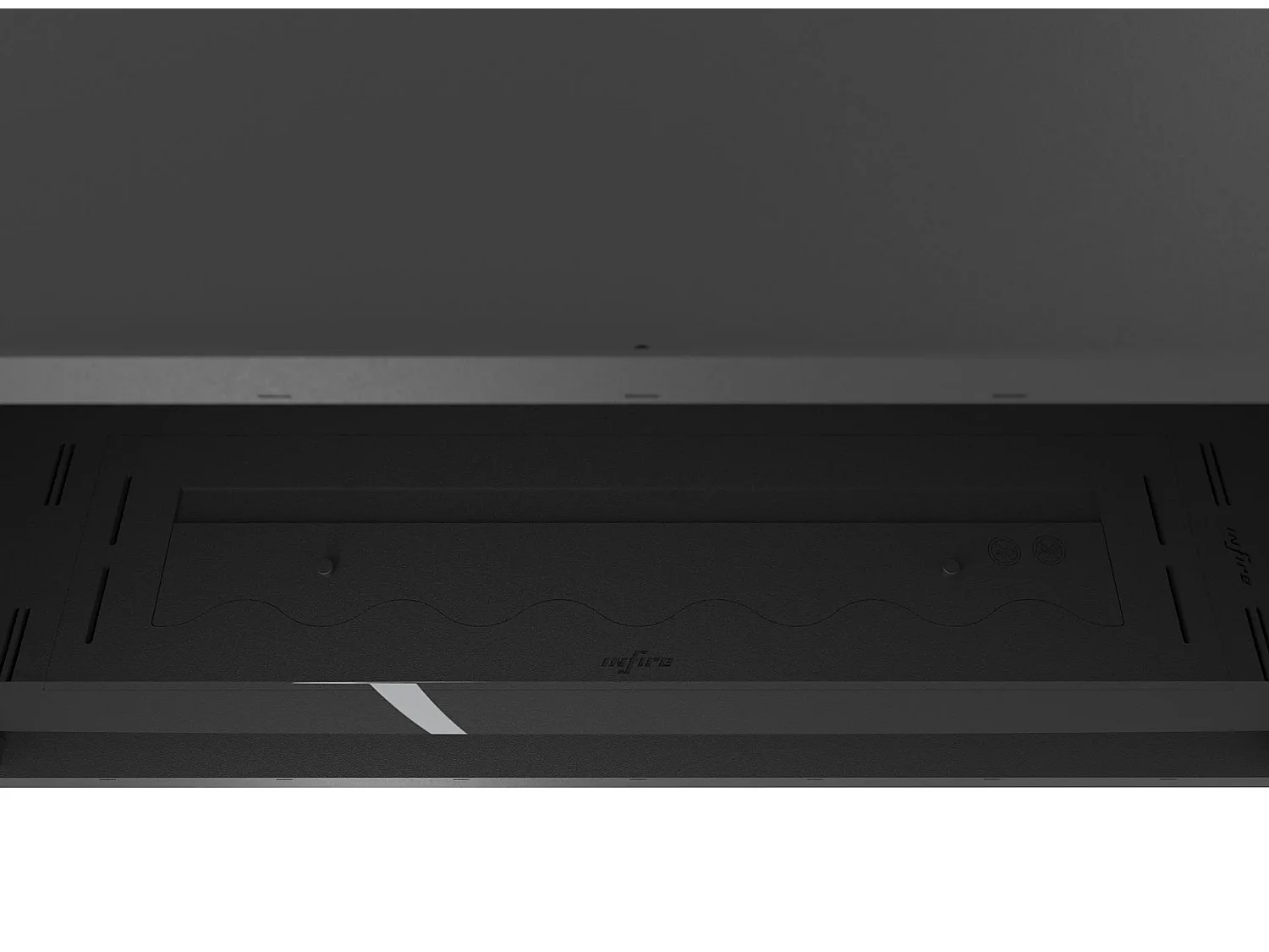 SLIM INSIDE BLACK - Cheminée encastrable au bioéthanol 100 cm