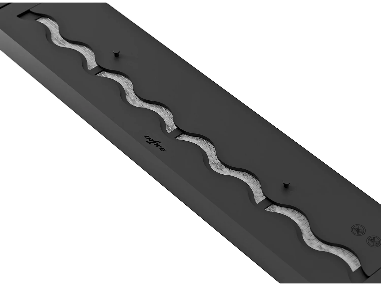 SLIM BLACK BURNER - Brûleur bioéthanol noir encastrable - 1000