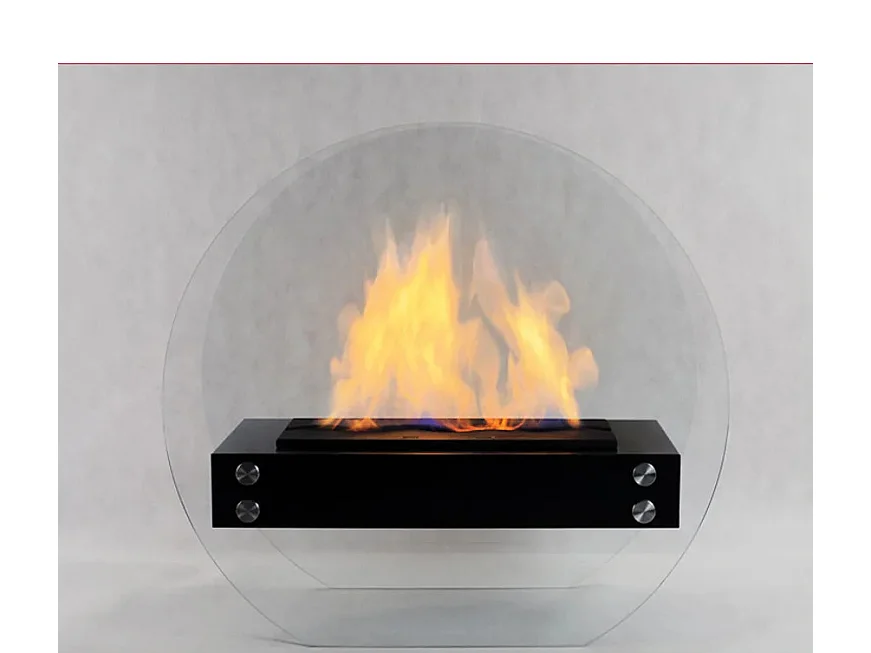 STROMBOLI 100 - Cheminée au sol autoportante au bioéthanol