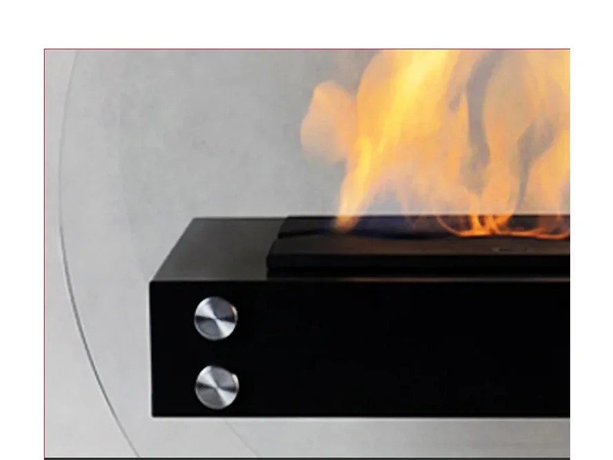 STROMBOLI 100 - Cheminée au sol autoportante au bioéthanol