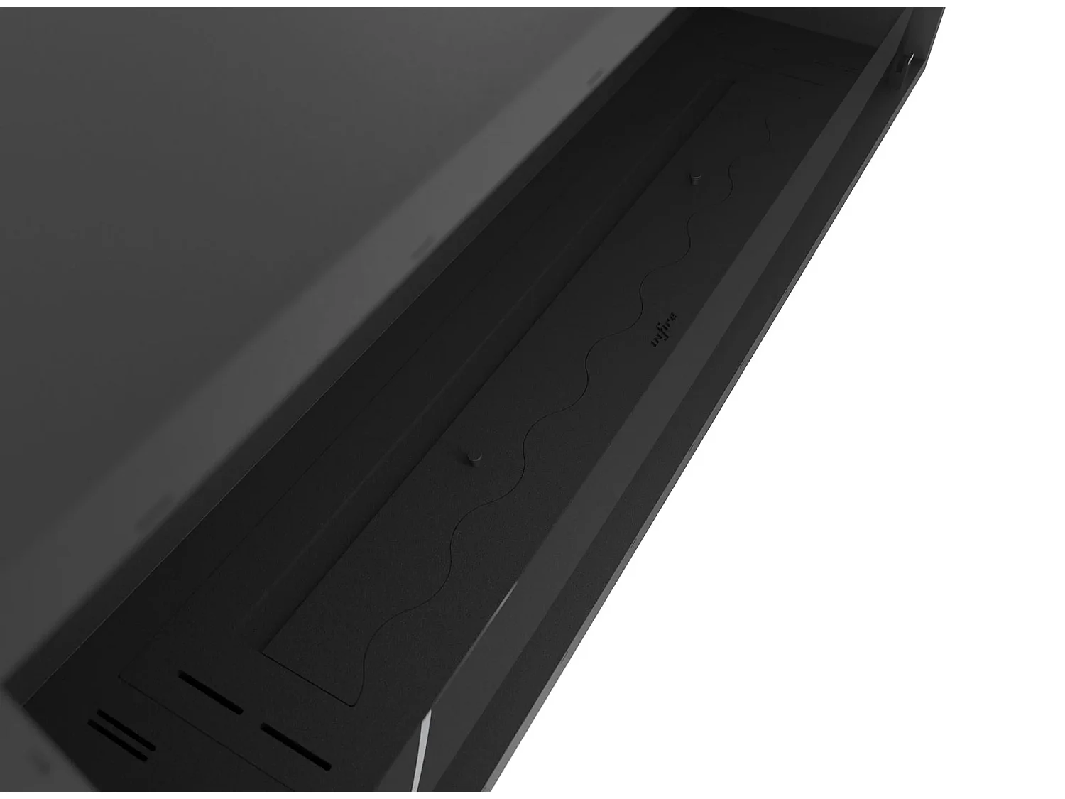 SLIM INSIDE BLACK - Cheminée encastrable au bioéthanol 120 cm