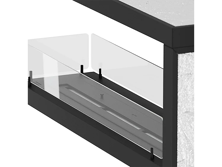 INSIDE U1200.2 - Cheminée encastrable au bioéthanol à trois faces