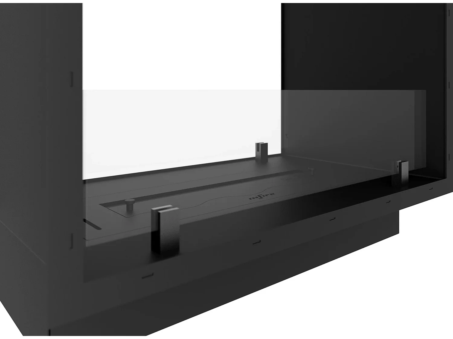 2SIDE SLIM - Biocheminée double face Cheminée verticale au bioéthanol encastrable 1000 mm