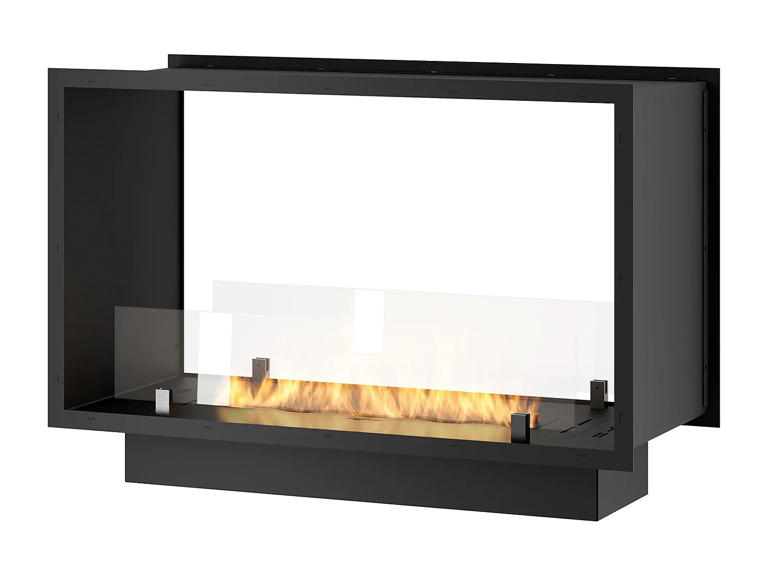 2SIDE SLIM - Biocheminée double face Cheminée bioéthanol encastrable 80 cm