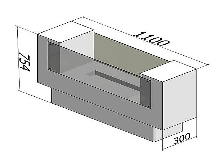 INSIGNIO - Cheminée autoportante Bio-Floor