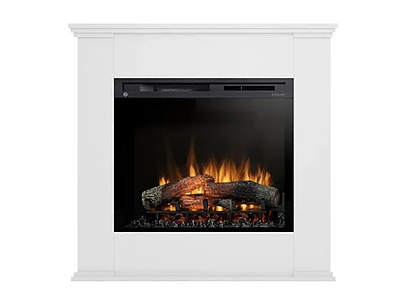 Cheminée électrique autonome à LED KELIA 28', blanche