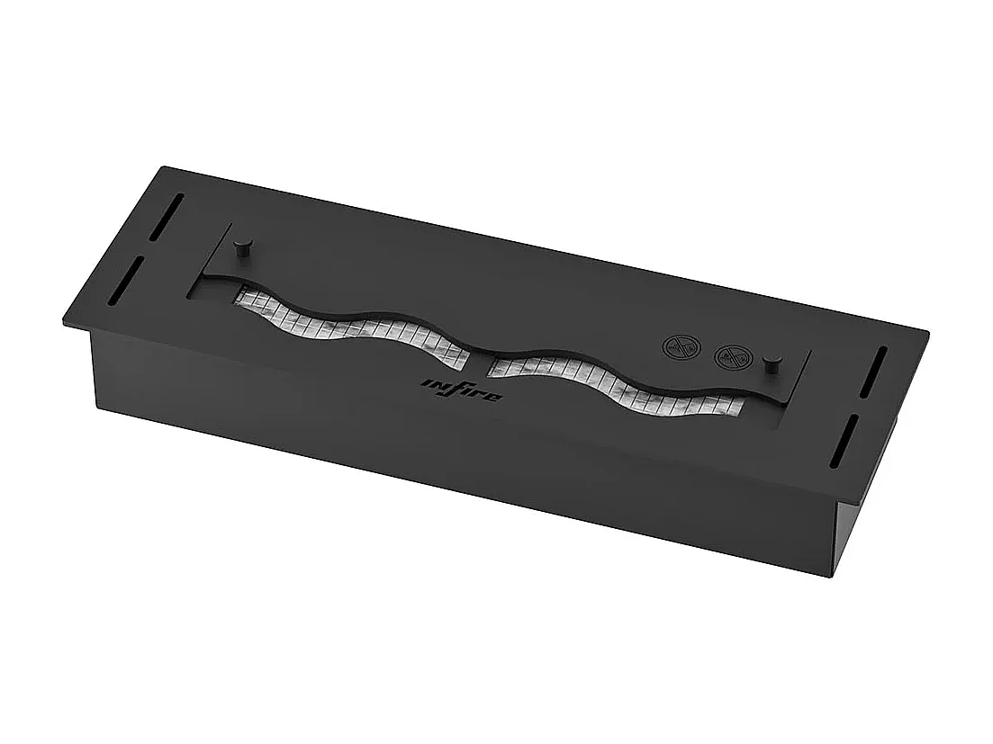 SLIM BLACK BURNER - Brûleur bioéthanol noir encastrable - 500