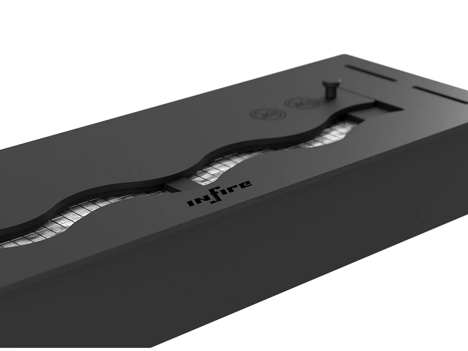 SLIM BLACK BURNER - Brûleur bioéthanol noir encastrable - 500