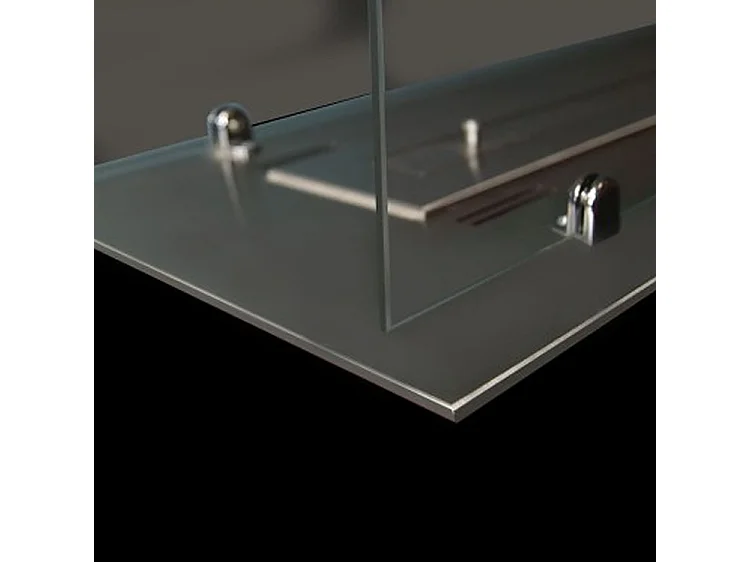 INSERT - Brûleur/insert bioéthanol encastrable avec 2 verres 100 cm - Brûleur linéaire 80cm / Capacité 2L - 16