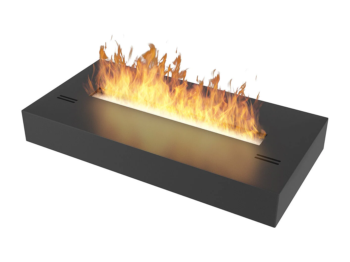 SIMPLE BOX – Freistehender Bio-Kamin, mattschwarz, 60 cm, Gewicht 12 kg, Feuerraumlänge 42 cm