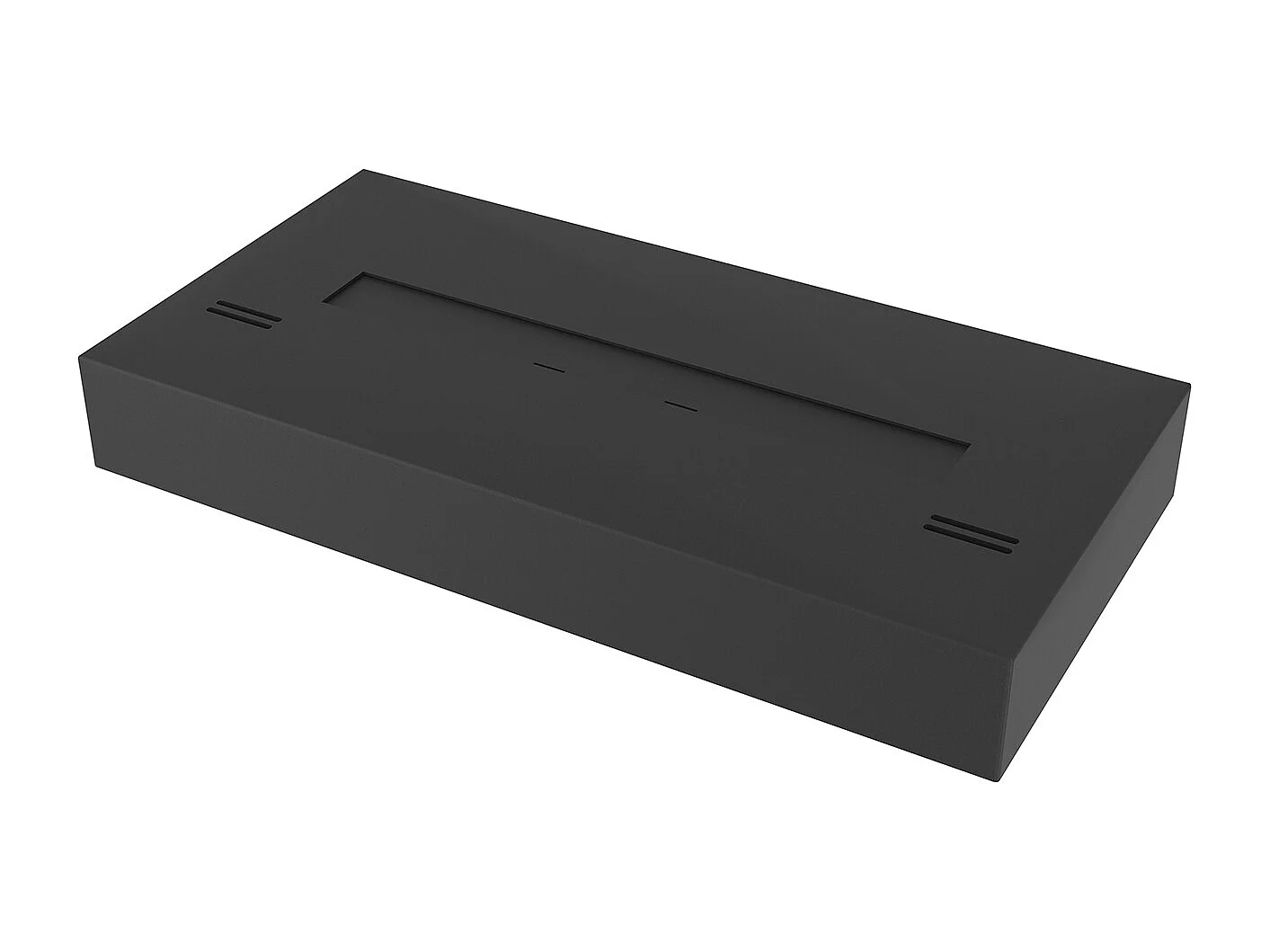 SIMPLE BOX – Freistehender Bio-Kamin, mattschwarz, 60 cm, Gewicht 12 kg, Feuerraumlänge 42 cm