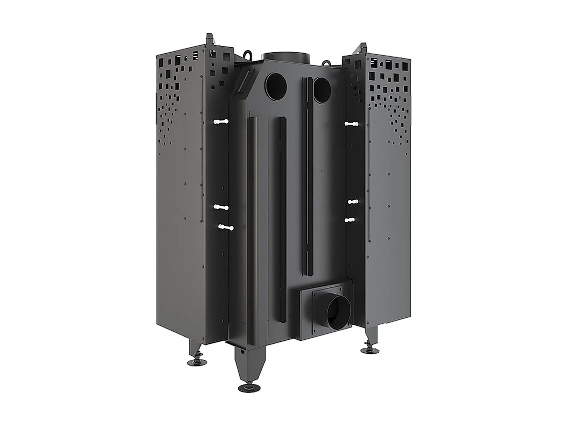 Cheminée d'angle Noir Insert Ouverture gauche Energy Up 75х50х47 (15,1 kW) ECO