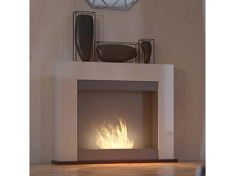 SIMPLE INPORTAL 2 - Cheminée au sol autoportante au bioéthanol