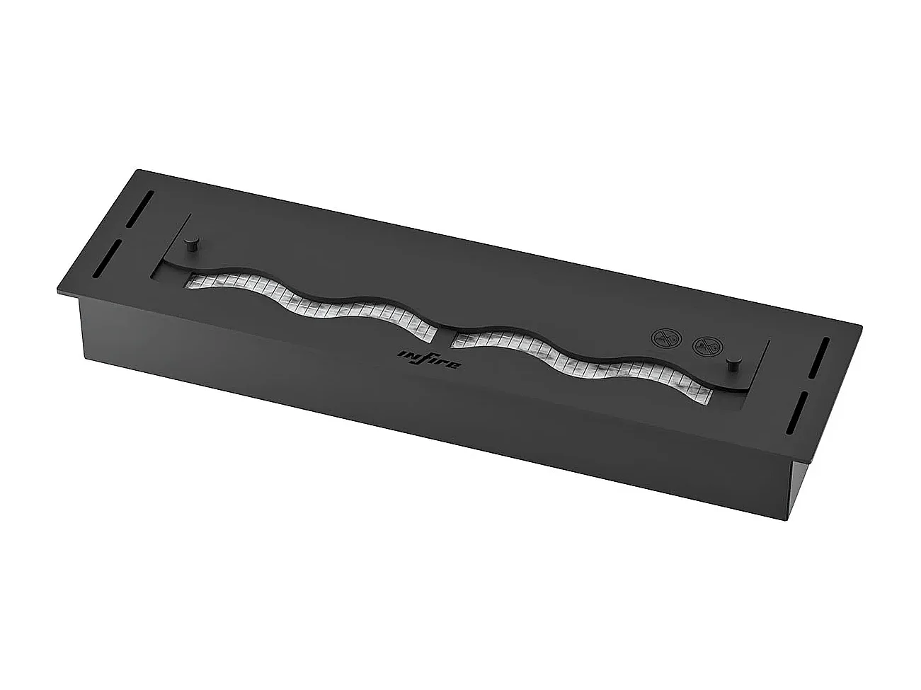 SLIM BLACK BURNER - Brûleur bioéthanol noir encastrable - 600