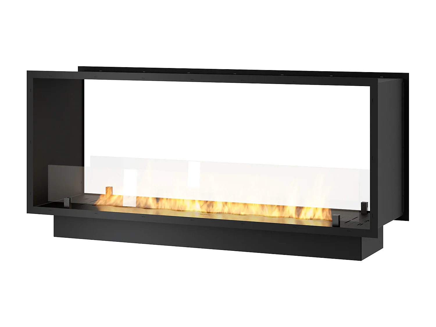 2SIDE SLIM - Biocheminée double face Cheminée bioéthanol encastrable 120 cm