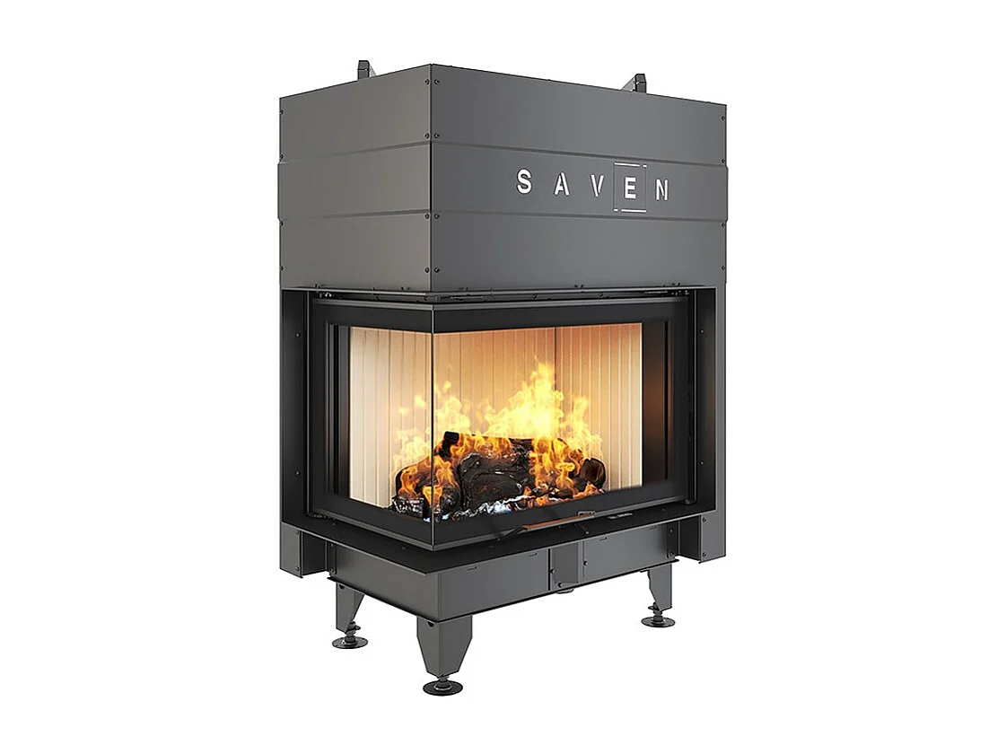 Cheminée d'angle Insert ouverture gauche Energy Up 75х50х47 (15,1 kW) ECO