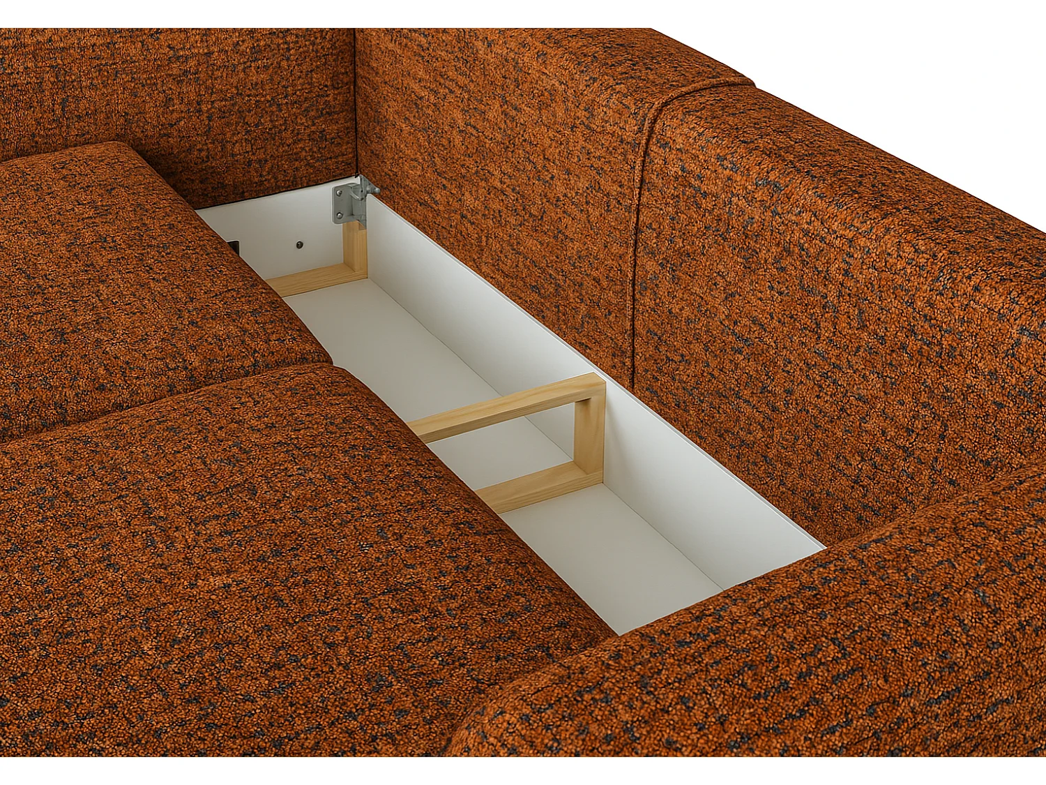 Canapé Santi avec fonction couchage et coffre – canapé moderne et confortable pour le salon