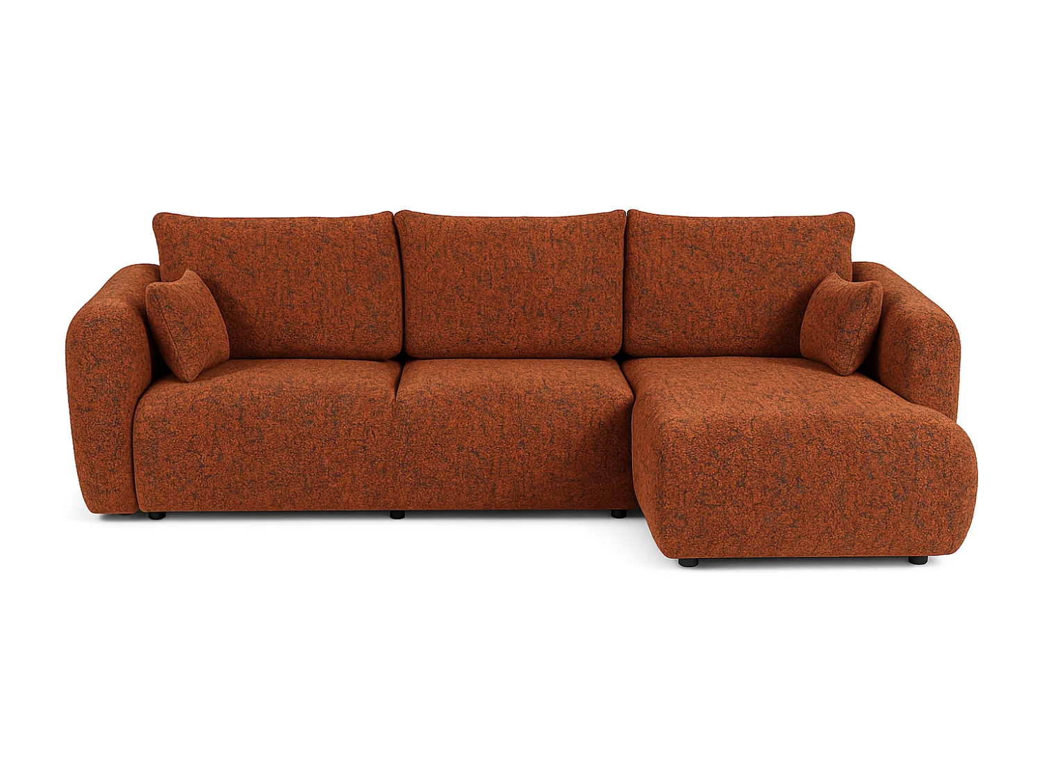 Divano angolare Santi con funzione letto e contenitore – 255×165 cm – moderno, trasformabile, comodo per il soggiorno