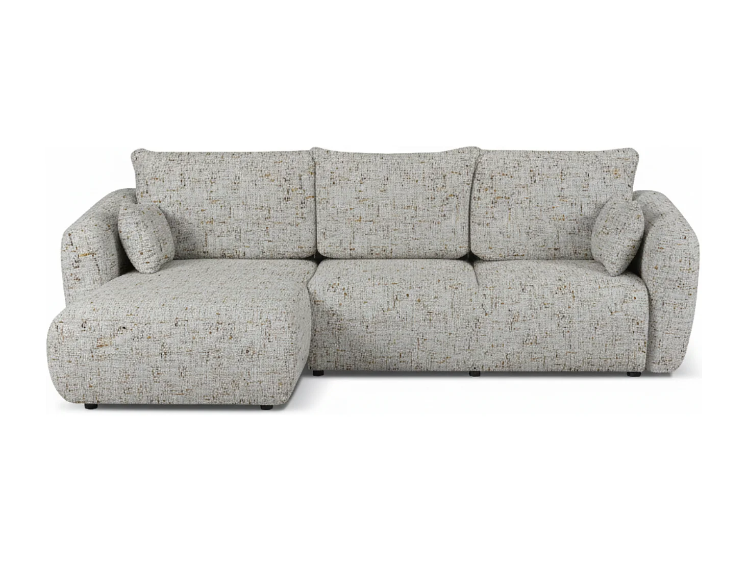 Canapé d’angle Santi avec fonction couchage et coffre – 255×165 cm – moderne, convertible, confortable pour le salon
