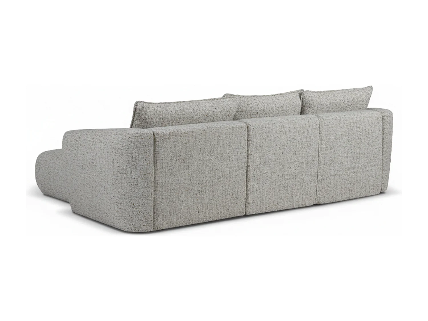 Divano angolare Santi con funzione letto e contenitore – 255×165 cm – moderno, trasformabile, comodo per il soggiorno