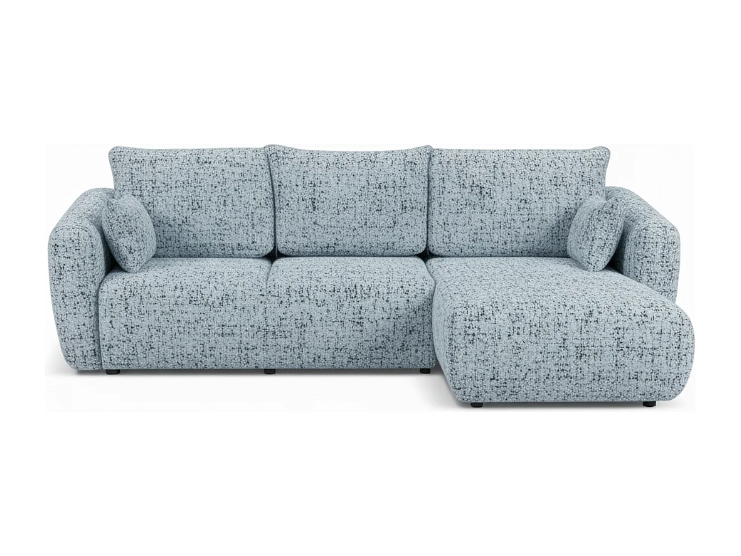 Divano angolare Santi con funzione letto e contenitore – 255×165 cm – moderno, trasformabile, comodo per il soggiorno