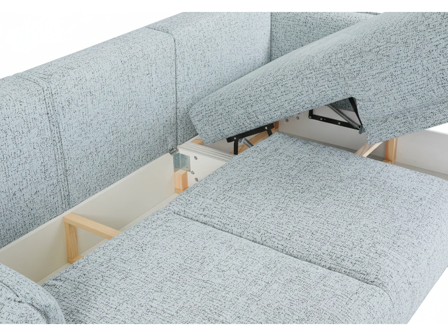 Divano angolare Mossa destro con funzione letto e contenitore – divano moderno 2 in 2