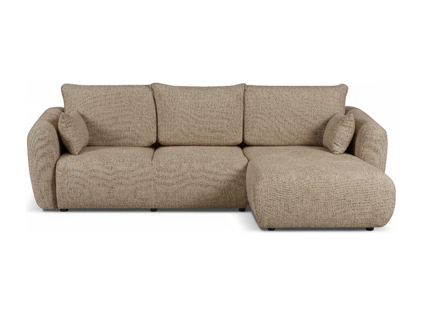 Divano angolare Santi con funzione letto e contenitore – 255×165 cm – moderno, trasformabile, comodo per il soggiorno