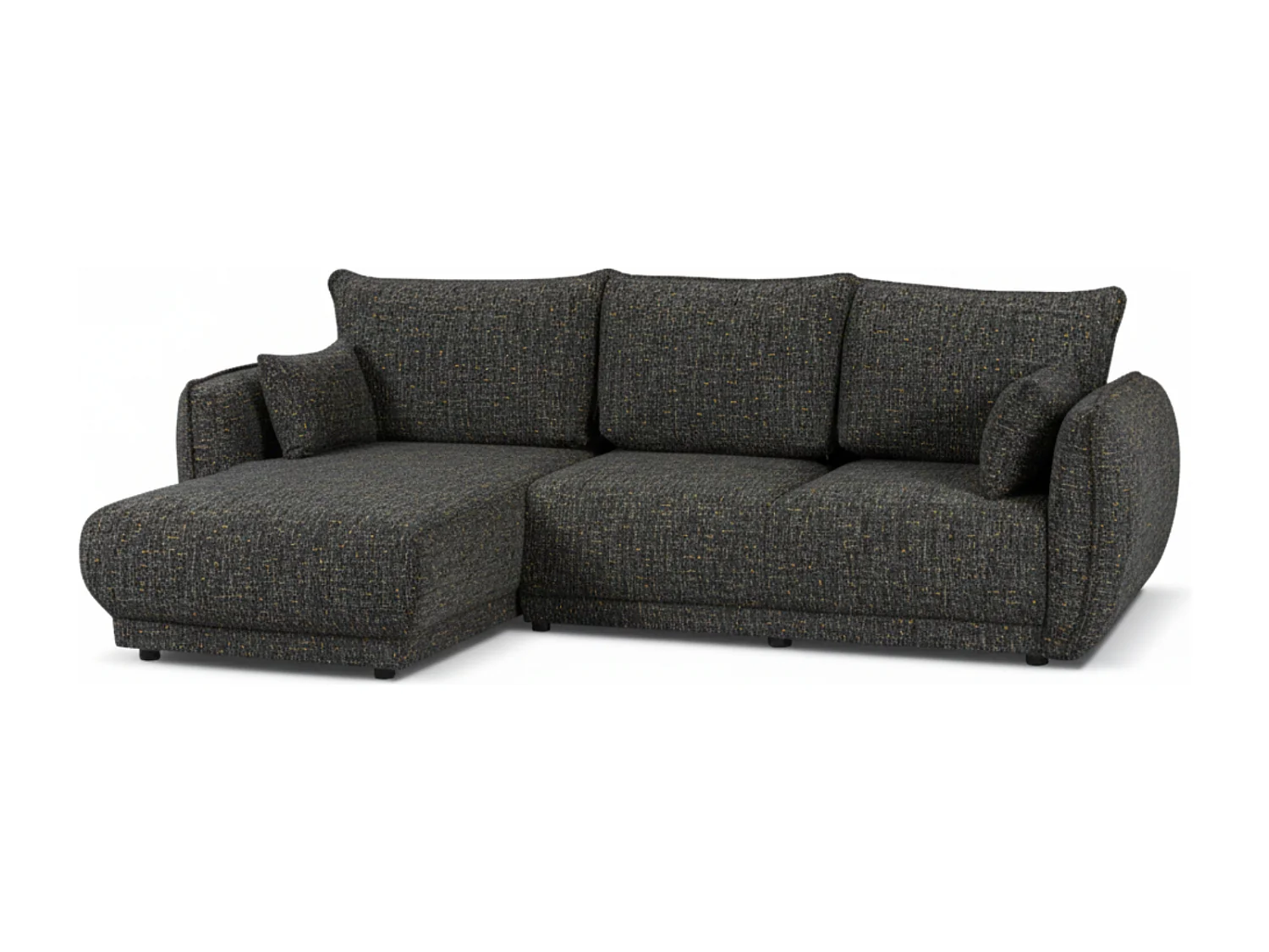 Canapé d’angle Mossa gauche convertible avec coffre – canapé moderne pour salon 2 en 1