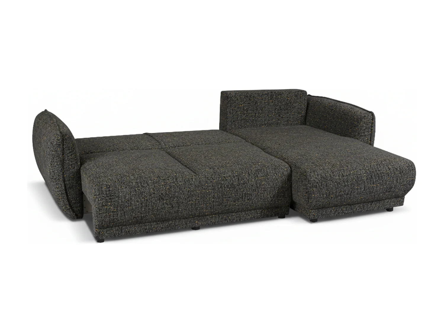 Canapé d’angle Mossa gauche convertible avec coffre – canapé moderne pour salon 2 en 1