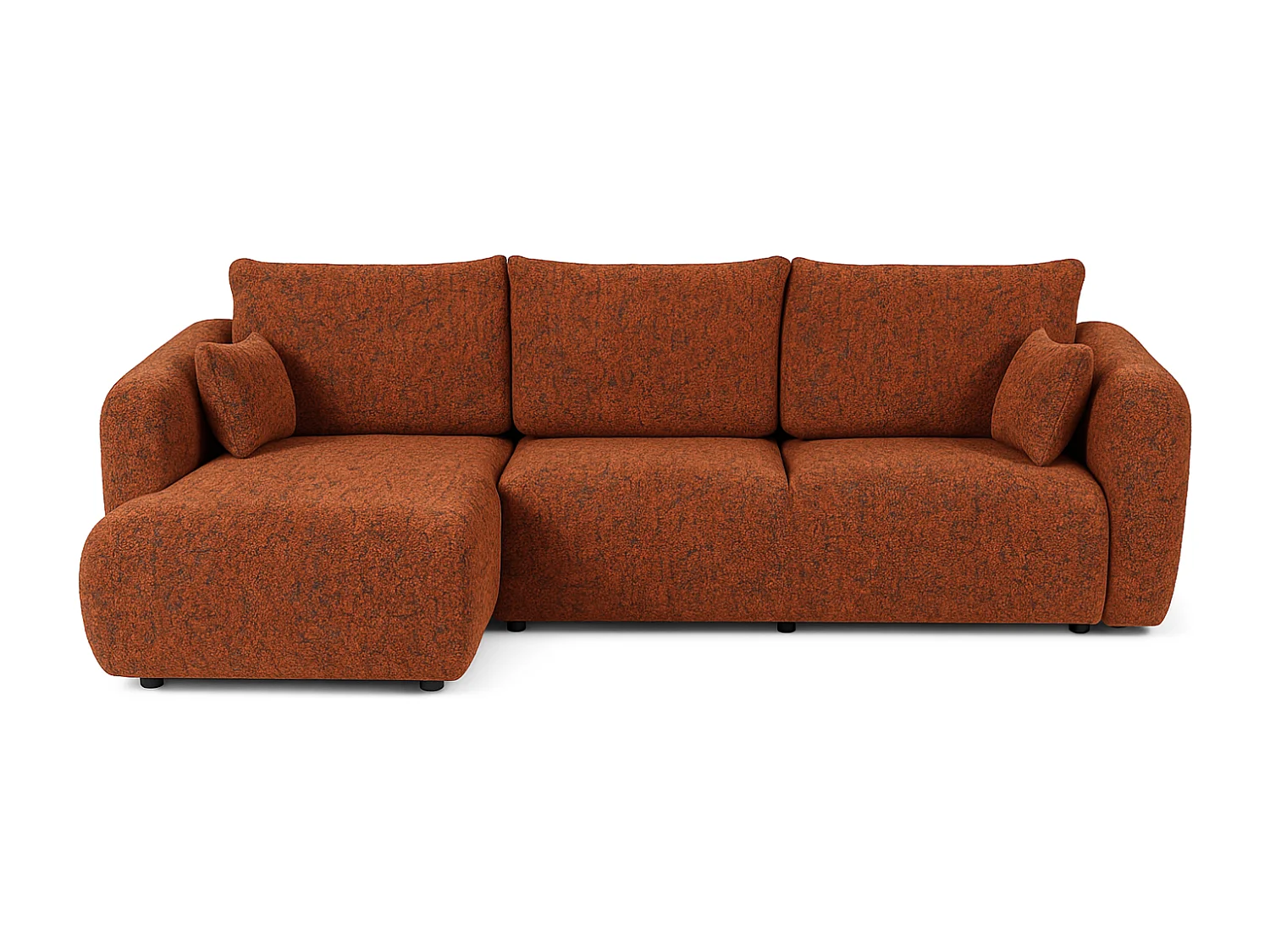 Canapé d’angle Santi avec fonction couchage et coffre – 255×165 cm – moderne, convertible, confortable pour le salon