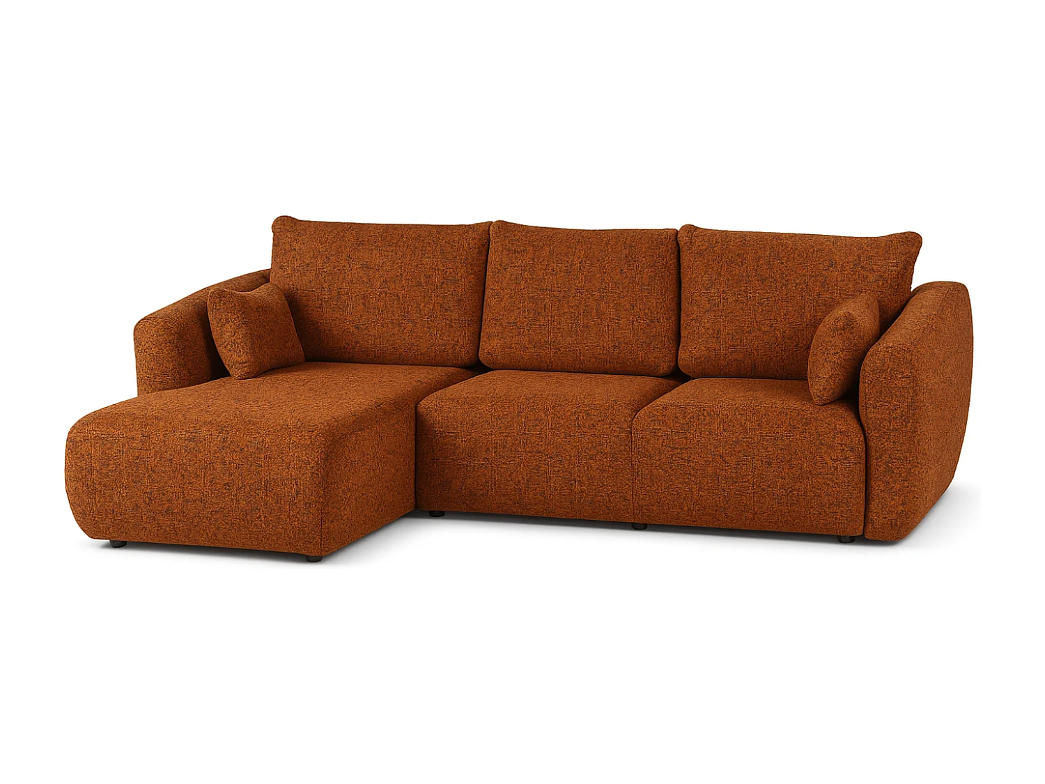 Canapé d’angle Santi avec fonction couchage et coffre – 255×165 cm – moderne, convertible, confortable pour le salon