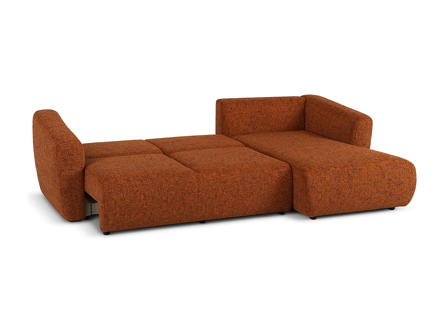 Canapé d’angle Santi avec fonction couchage et coffre – 255×165 cm – moderne, convertible, confortable pour le salon