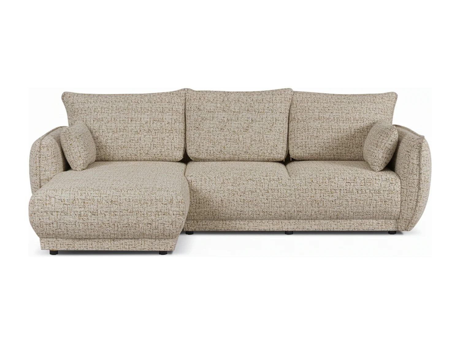 Canapé d’angle Mossa gauche convertible avec coffre – canapé moderne pour salon 2 en 1