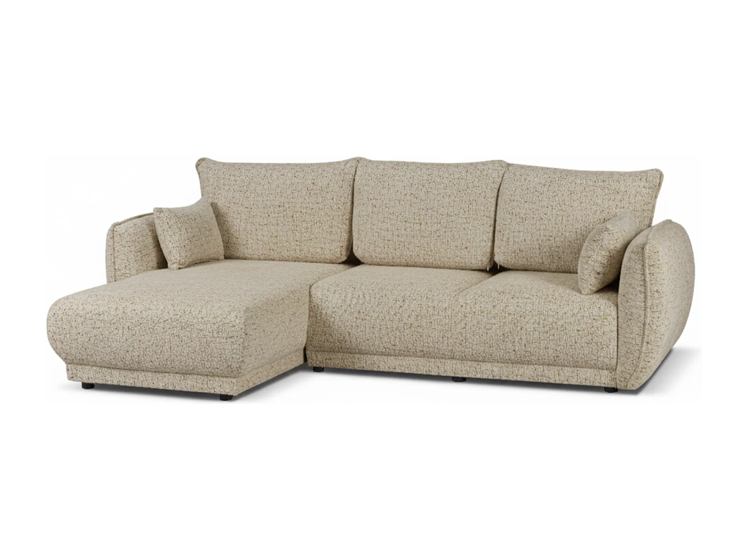 Canapé d’angle Mossa gauche convertible avec coffre – canapé moderne pour salon 2 en 1